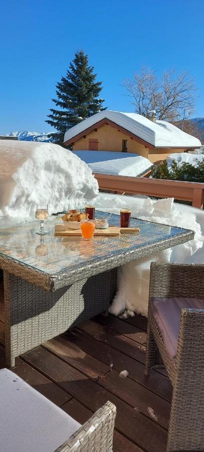Residence Campredon - Decoration Typique - 25M2 De Terrasse Amenagee Plein Sud Avec Vue Panoramique - Internet - Jardin - Parking - Navette - Linge Et Menage En Options Payantes Font-Romeu-Odeillo-Via Dış mekan fotoğraf